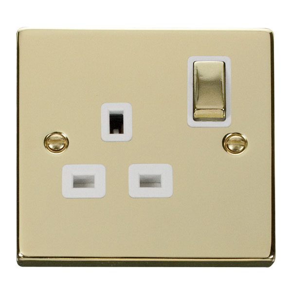 Click VPBR535WH 1 Gang 13A DP ‘Ingot’ Switched Socket Outlet