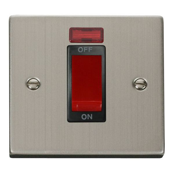 Click VPSS201BK 1 Gang 45A DP Switch With Neon 