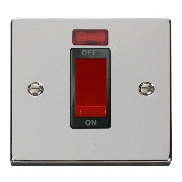 Click VPCH201BK 1 Gang 45A DP Switch With Neon