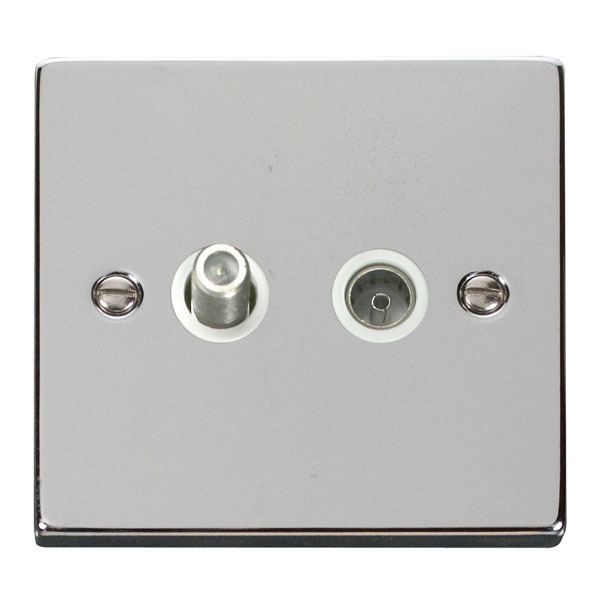 	Click VPCH170WH 1 Gang Satellite & Coaxial Socket Outlet