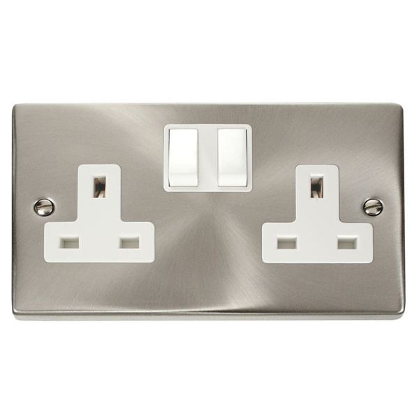 Click VPSC036WH 2 Gang 13A DP Switched Socket Outlet