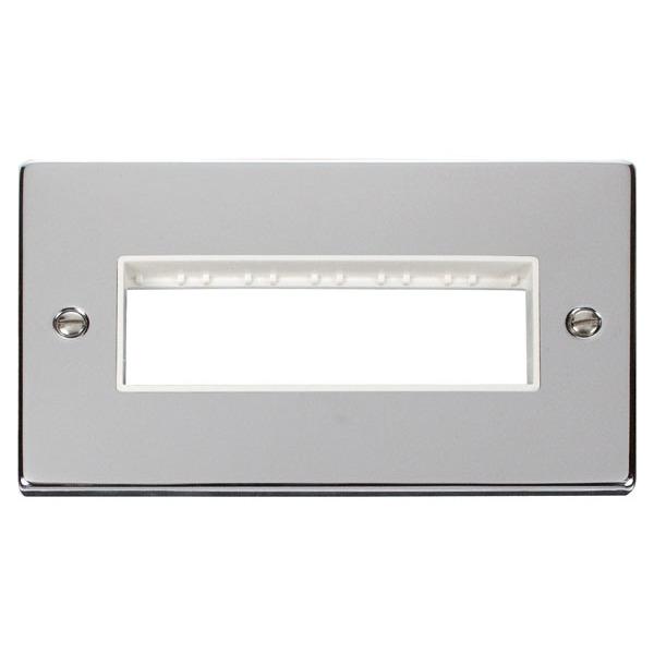 Click VPCH426WH 2 Gang Plate 6 In-Line Aperture