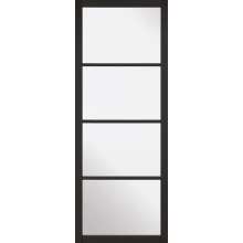 2040X826X40Mm Black Soho Glazed Internal Door