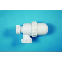 Polypipe Bottle Trap Anti Syphon 76mm Seal White 32mm