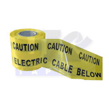 365m Roll Warning Tape Yellow 'Electric'