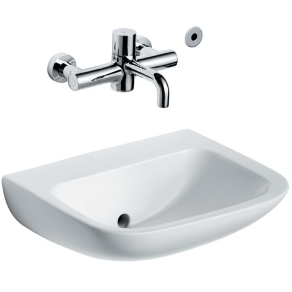Armitage Shanks Contour 21 Basin With Black Outlet No Overflow Or Chain Hole No Tapholes 500mm x 400mm