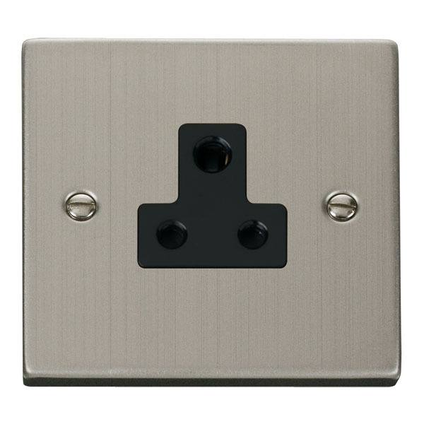 Click VPSS038BK 5A Round Pin Socket Outlet