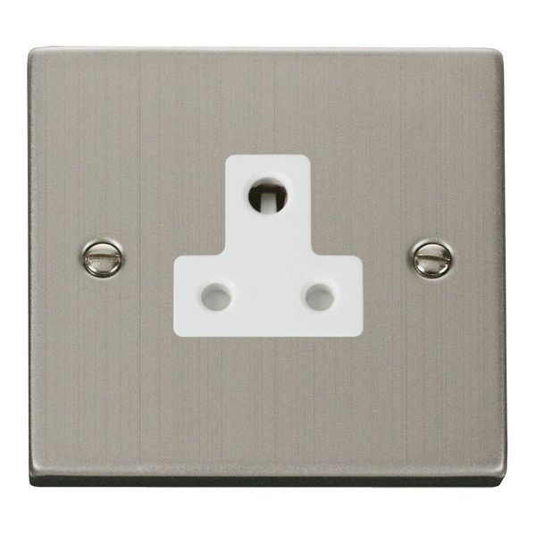 Click VPSS038WH 5A Round Pin Socket Outlet