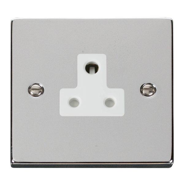 Click VPCH038WH 5A Round Pin Socket Outlet