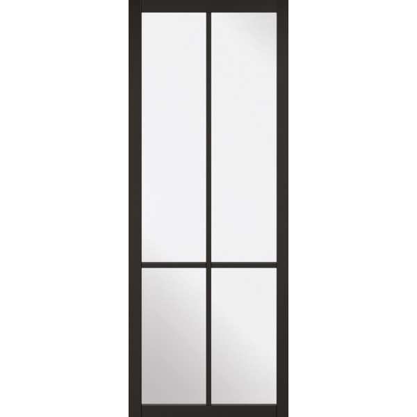 Liberty glazed black internal door 686 x 1981