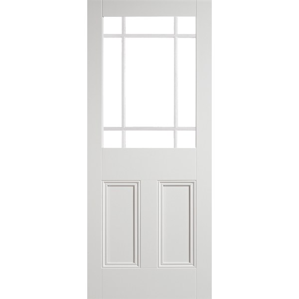 Downham Unglazed 9 Light Internal Primed White Doors 686 x 1981