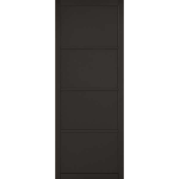 Soho 4 P black internal door 762 x 1981