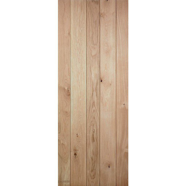 LPD Oak Solid Ledged Door 1981x762mm