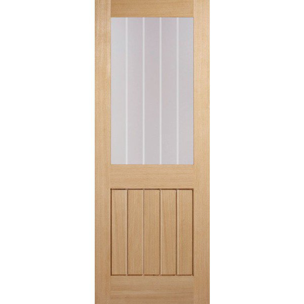 LPD Oak Mexicano Glazed Half Light Door 1981x762mm FSC