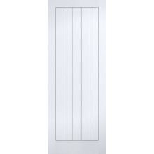 78X30 Textured Vertical 5 Panel Fire Door White