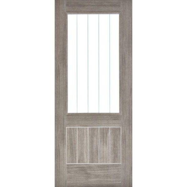 Mexicano Light Grey Half Glazed Internal Door 838 x 1981