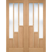 78X36 Pairs Oak Coventry With Clear Glass