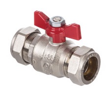 Altecnic Intaball 15mm Butterfly Valve Red 373RB5
