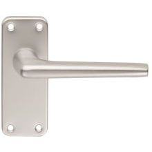 Aluminium Lever On Latch Backplate (Blister Pack)