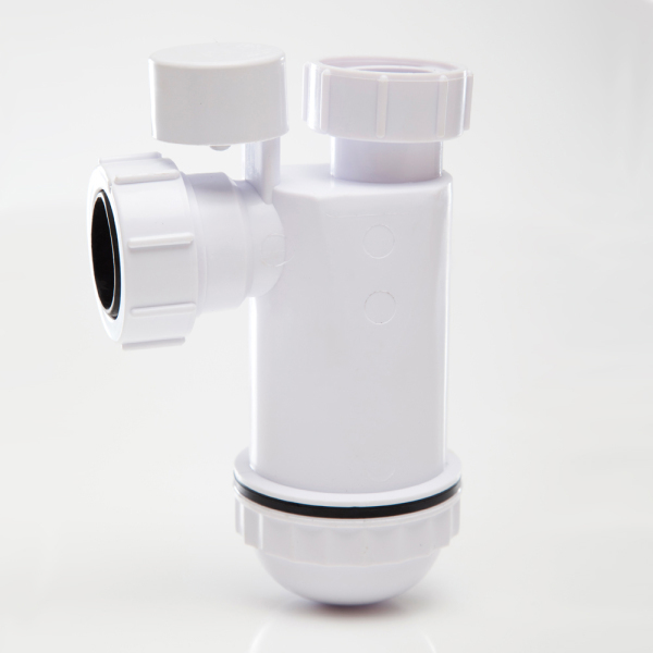 Polypipe Anti Syphon Bottle Trap 75mm Seal White 32mm
