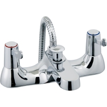 Aura Lever Bath Shower Mixer inc hose and handset Chrome Plated