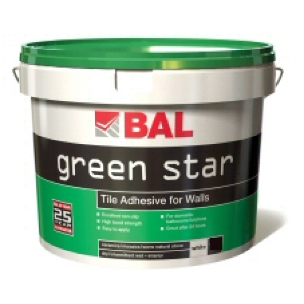 Bal 10ltr Green Star Tile Adhesive