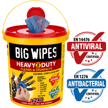 Big Wipes Heavy-Duty Pro+ Antiviral Bucket