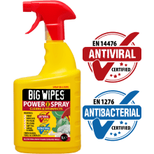 Big Wipes Power Spray Pro+ Antiviral 1.L Bottle