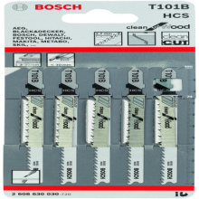 Bosch Clean For Wood Jigsaw Blades 101B 5 Pack