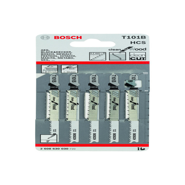 Bosch Pk/5 T101B Jigsaw Blade 2608 630 030 T