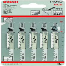 Bosch Clean For Wood Jigsaw Blades 101D 5 Pack