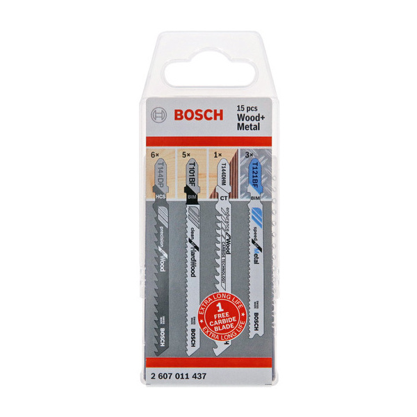 Bosch Mixed Wood / Metal Jigsaw Blades 15 Pack