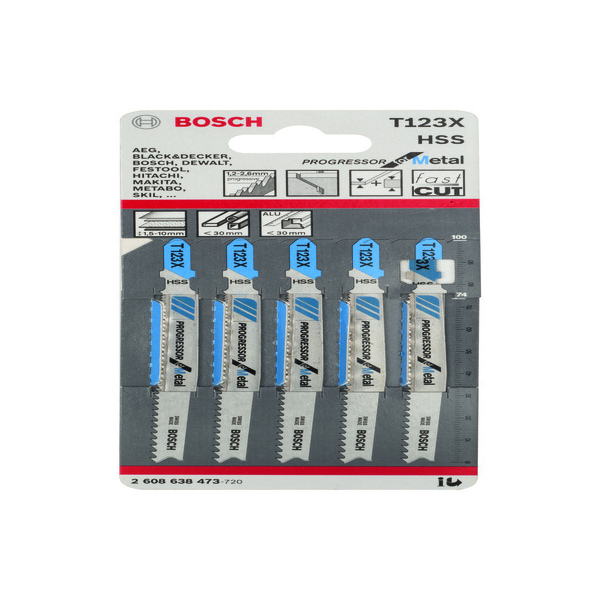 Bosch Pk/5 T123X Jigsaw Blade 2608 638 473