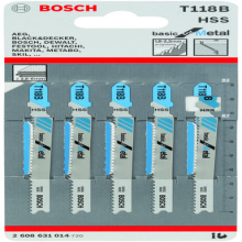 Bosch T118B Basic For Metal Jigsaw Blades 5 Pack