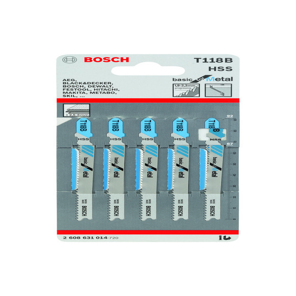 Bosch Pk/5 T118B Jigsaw Blade 2608 631 014 T