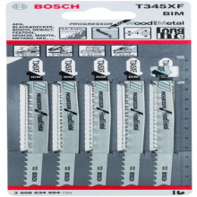 Bosch T345XF Progressor For Wood And Metal Jigsaw Blades 5 Pack