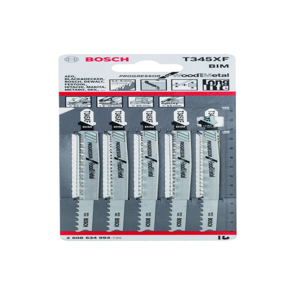 Bosch Pk/5 T345XF Jigsaw Blade 2608 634 994 T