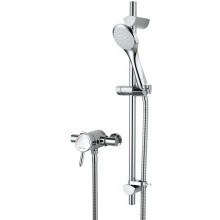 Bristan Acute Thermostatic Surface Mounted Shower Valve with Adjustable Riser Chrome