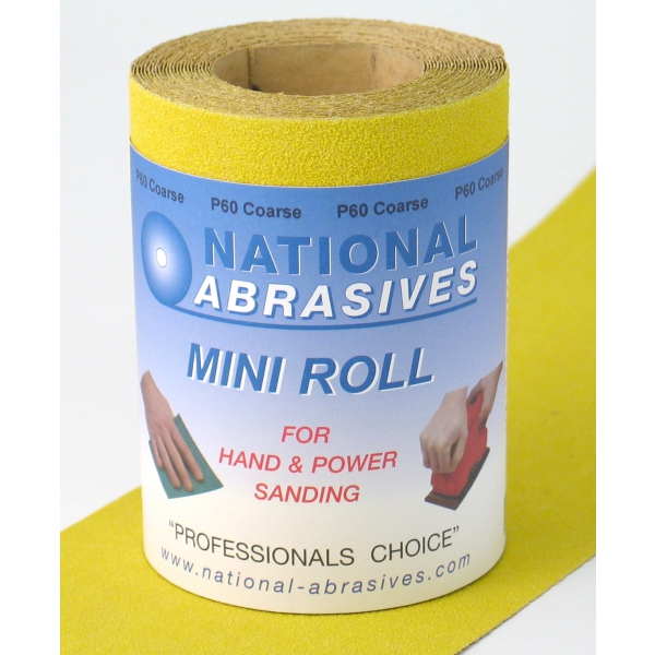 Buildbase Yellow A/Ox S/Paper 5mtr x 115mm P80