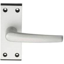 Carlisle Brass Aluminium Mial Lever on Latch Backplate Blister Pack