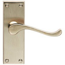 Carlisle Brass Contract Victorian Scroll Lever on Latch Satin Nickel 57mm