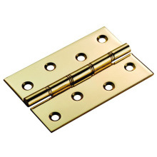 CB Double Steel Washered Hinge Electro Brassed 100mm