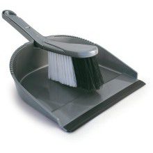 C/B Large Silver Dustpan and Brush Set GB/P8001/S