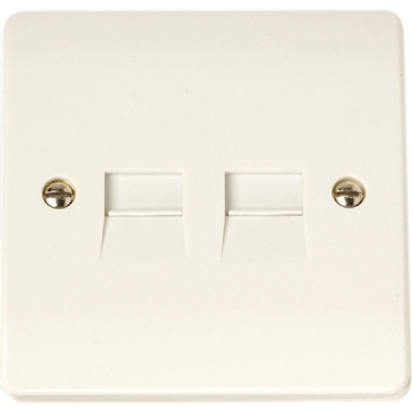 Click CMA122 Twin Telephone Outlet - Master