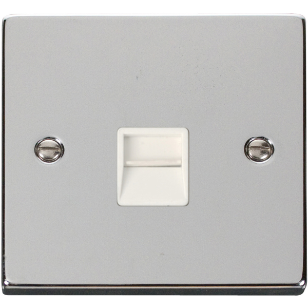 Click VPCH120WH Single Telephone Socket Outlet Master