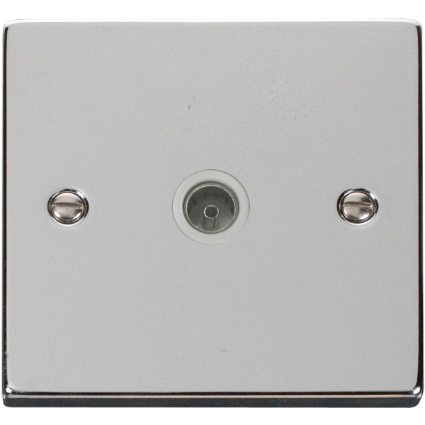 Click VPCH065WH Single Coaxial Socket Outlet