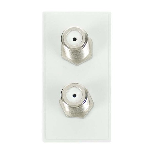 Click MM406WH Twin Female Satellite Module (F to F Connection) - White
