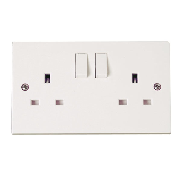 Click PRW036 2 Gang 13A DP Switched Socket Outlet
