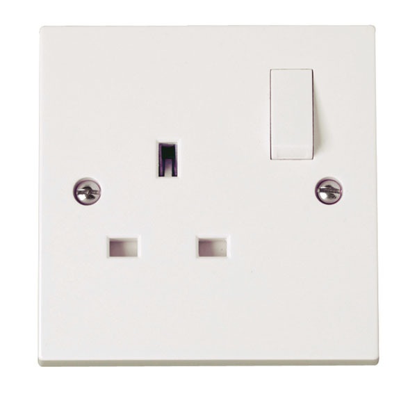 Click PRW605 1 Gang 13A Switched Socket Outlet