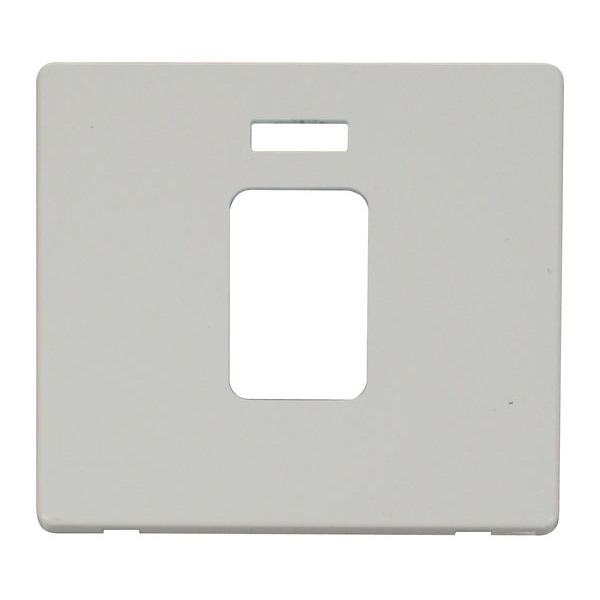 Click SCP201PW 45A 1 Gang Plate Switch With Neon Cover Plate - White